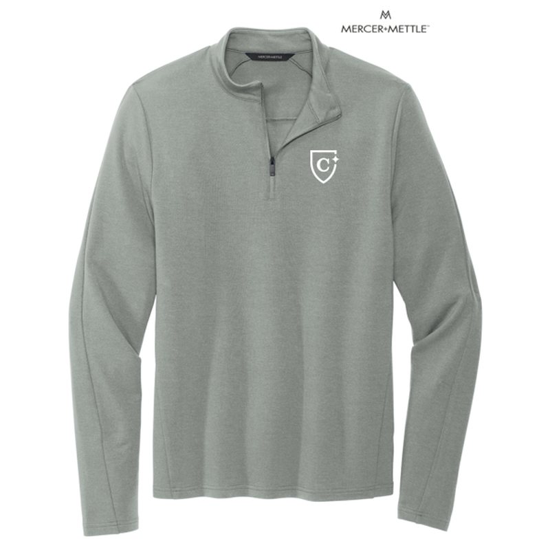 CAPELLA Mercer+Mettle™ Stretch 1/4-Zip Pullover - Gusty Grey