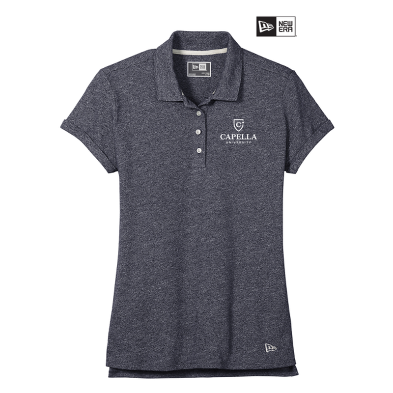 CAPELLA New Era ® Ladies Slub Twist Polo - True Navy Twist