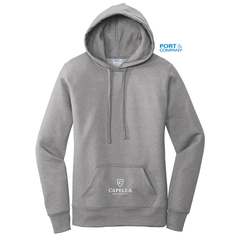 Port & Company Core Fleece Full-Zip Hooded Sweatshirt - Athletic Heather, Size XL