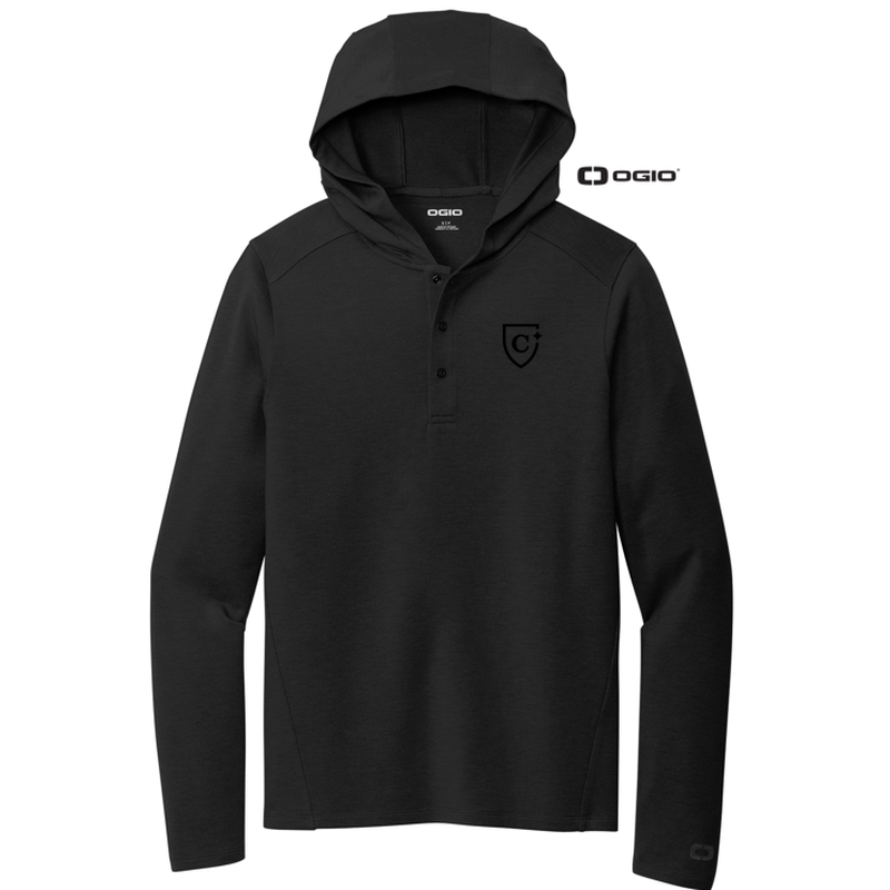 CAPELLA OGIO® Luuma Flex Hooded Henley - Blacktop