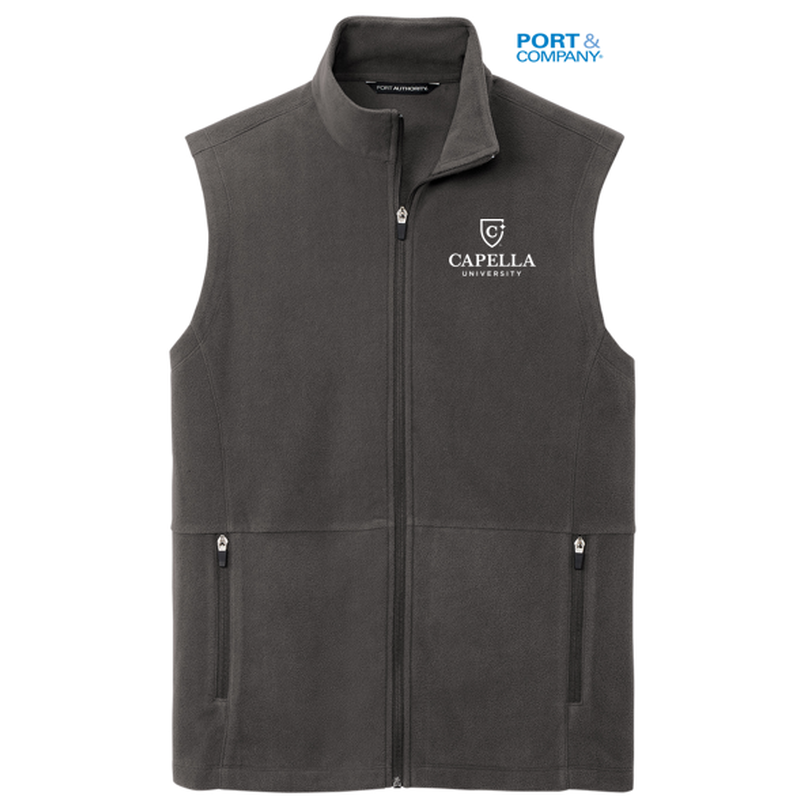 CAPELLA Port Authority® Accord Microfleece Vest - Pewter