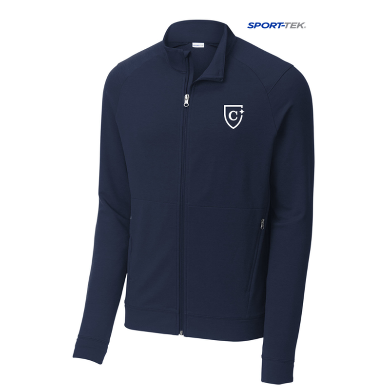 CAPELLA Sport-Tek ® Sport-Wick ® Flex Fleece Full-Zip - True Navy