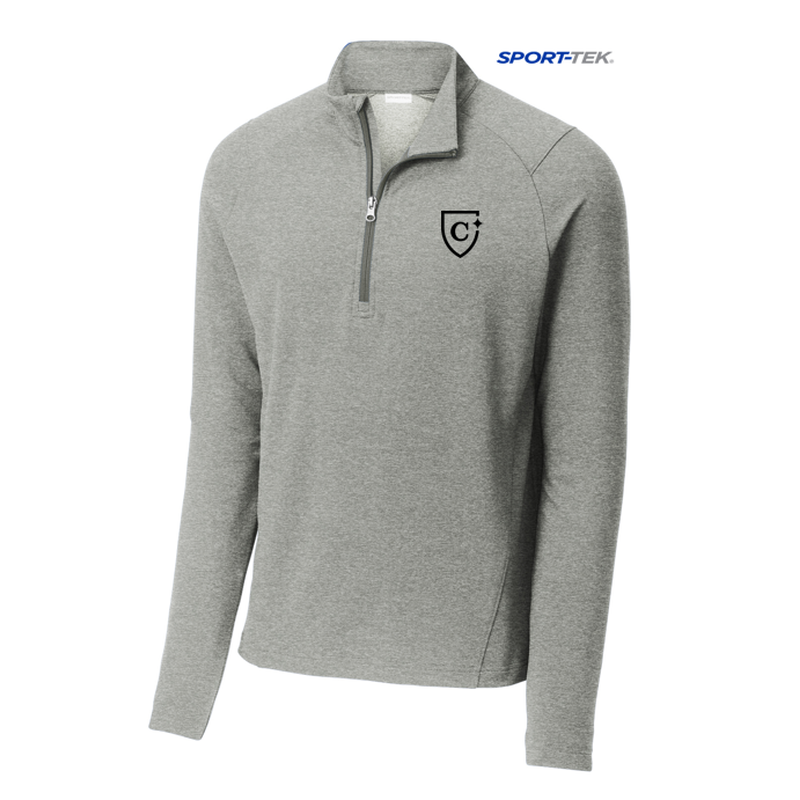CAPELLA Sport-Tek® Sport-Wick® Flex Fleece 1/4-Zip - Light Grey Heather