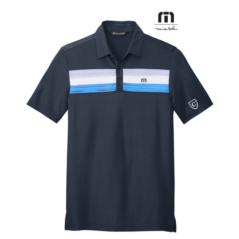CAPELLA Travis Mathew Cabana Chest Stripe Polo - Blue Nights
