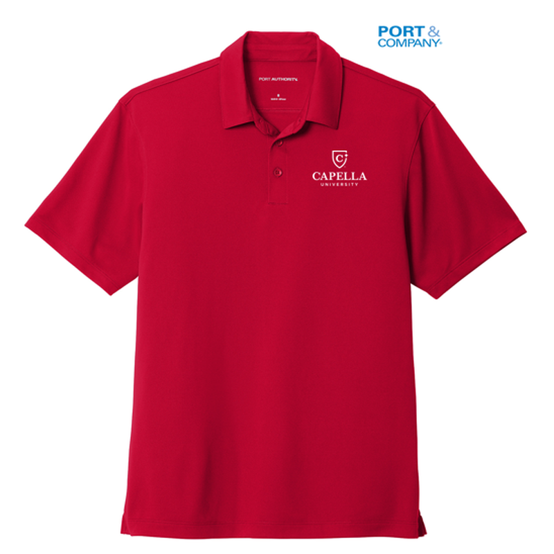 CAPELLA Port Authority ® UV Choice Pique Polo-RICH RED