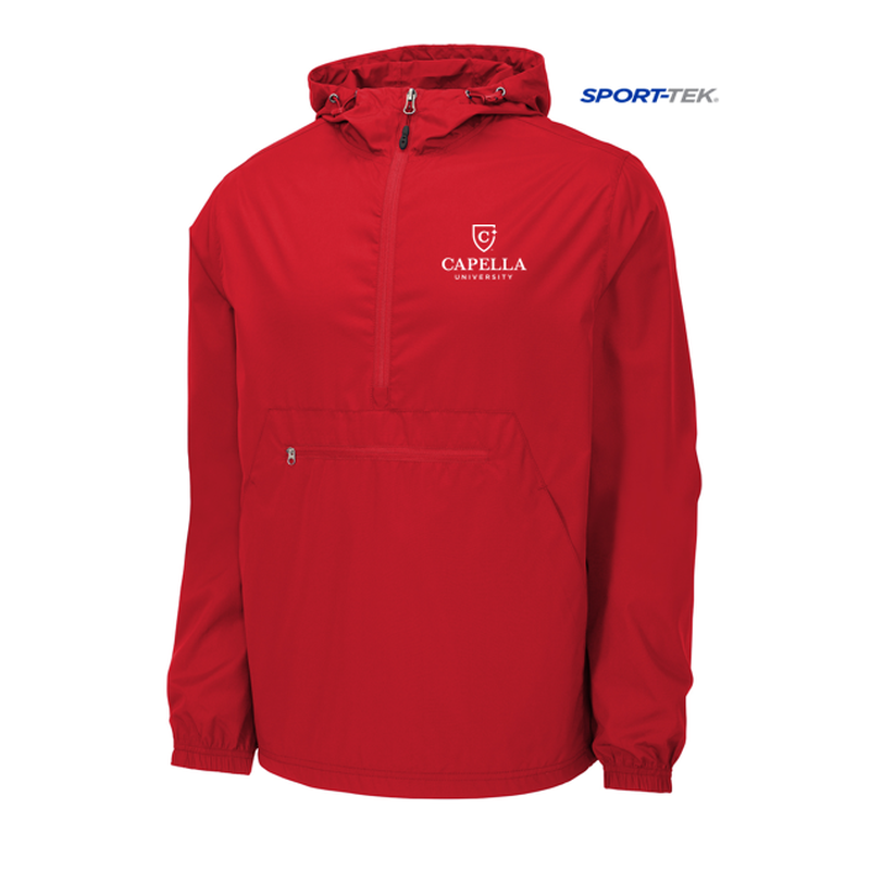 CAPELLA Sport-Tek ® Packable Anorak-True Red