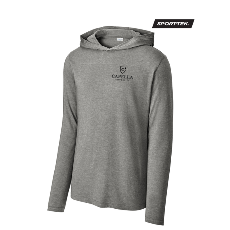 CAPELLA Sport-Tek® Halftime Long Sleeve Hoodie - Vintage Heather