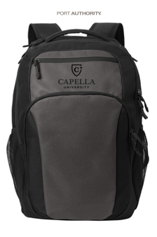 NEW Port Authority® Transport Backpack - Dark Charcoal/Black