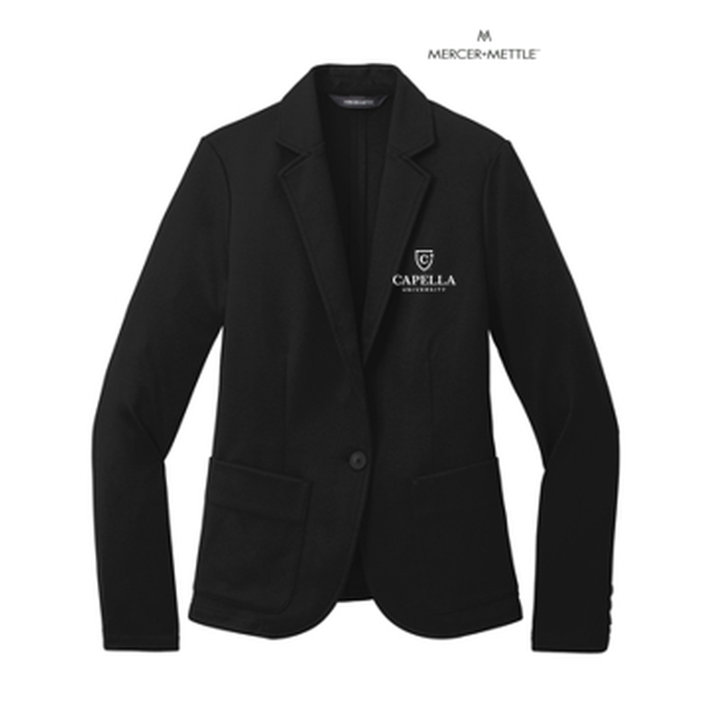 CAPELLA Mercer+Mettle Women’s Relaxed Knit Blazer - Deep Black