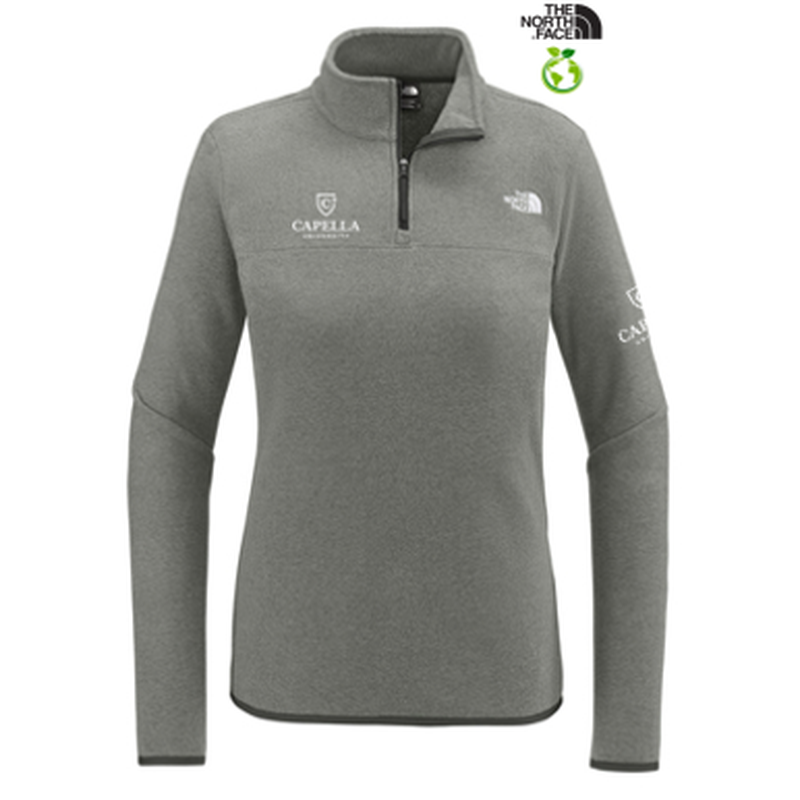 CAPELLA The North Face Ladies Glacier 1/4-Zip Fleece - TNF Medium Grey Heather