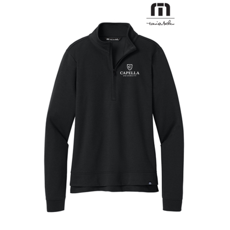 NEW Capella TravisMathew Women’s Coveside 1/2-Zip - Black