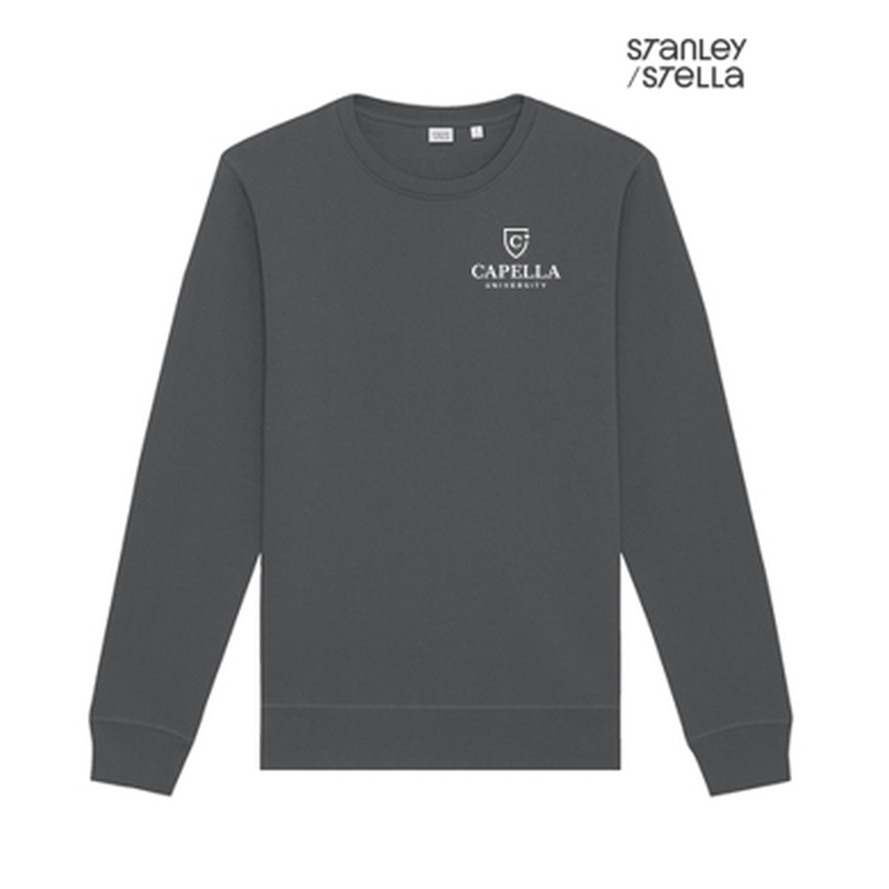 NEW Capella Stanley/Stella Unisex Roller Crewneck Sweatshirt - Anthracite