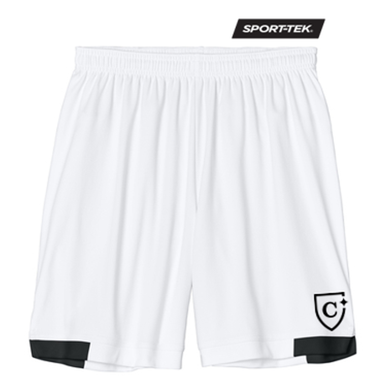 NEW CAPELLA Sport-Tek® Club 7” Short - White/Black