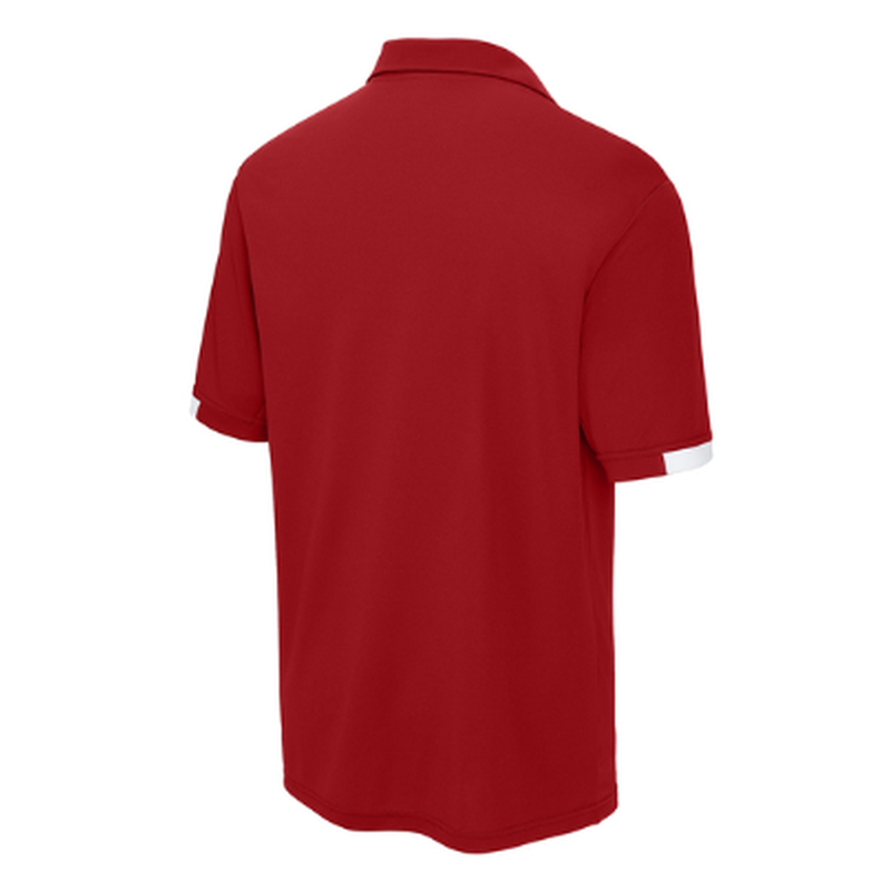 NEW CAPELLA Sport-Tek® Club Colorblock Polo - Red/White