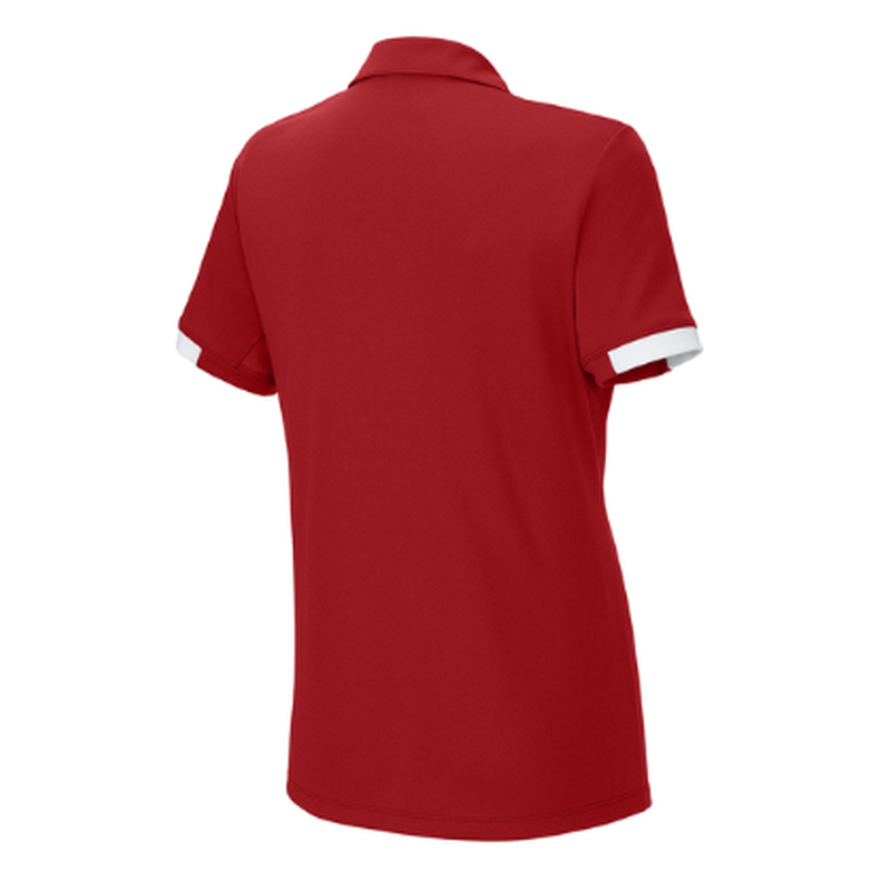 NEW CAPELLA Sport-Tek® Women’s Club Colorblock Polo - Red/White