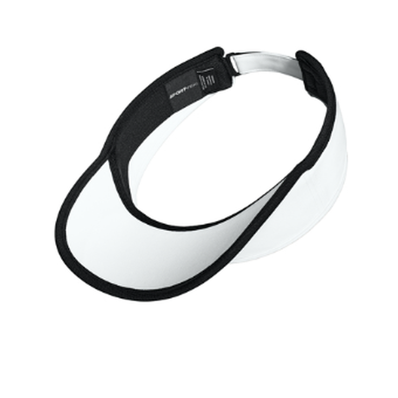 NEW CAPELLA Sport-Tek® Repeat Visor - White/Black