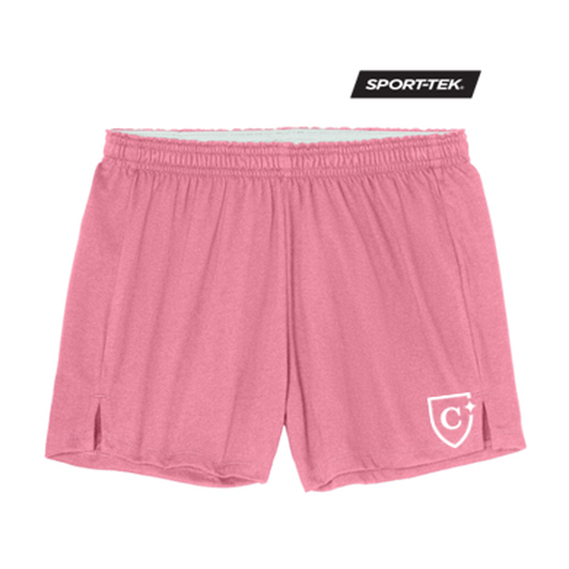 NEW CAPELLA Sport-Tek® Women’s Jersey Knit Squad Short - True Pink