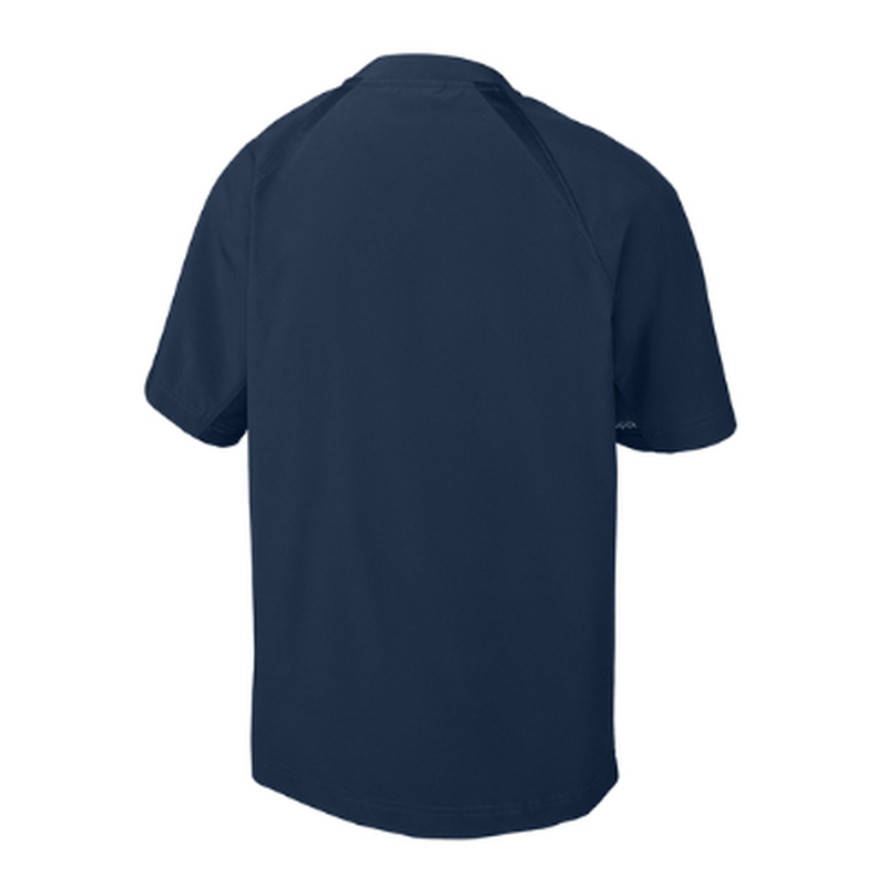 NEW CAPELLA Sport-Tek® Youth Repeat 1/2-Zip Short Sleeve Jacket - Navy