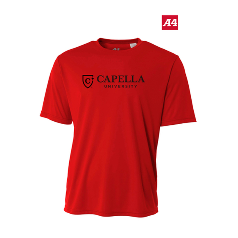 NEW CAPELLA A4 Sprint Performance Tee - Scarlet