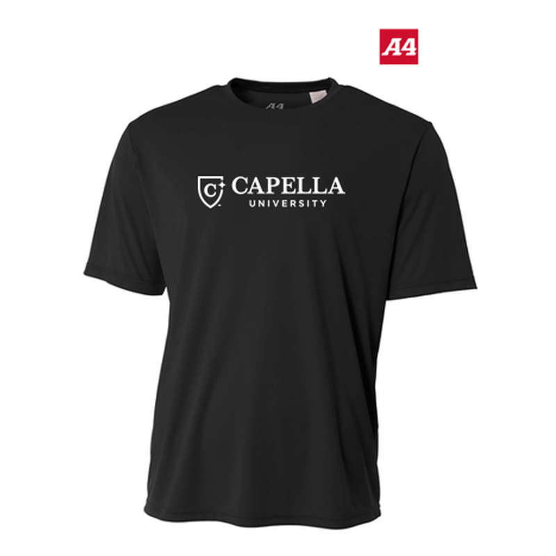 NEW CAPELLA A4 Sprint Performance Tee - Black