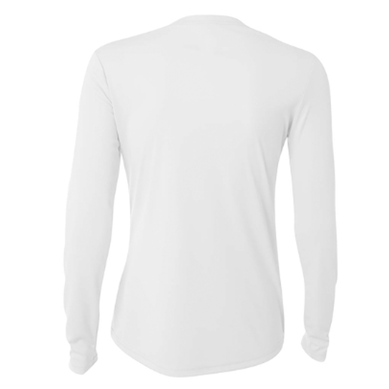 NEW CAPELLA A4 Women’s Cooling Performance Long Sleeve Tee - White