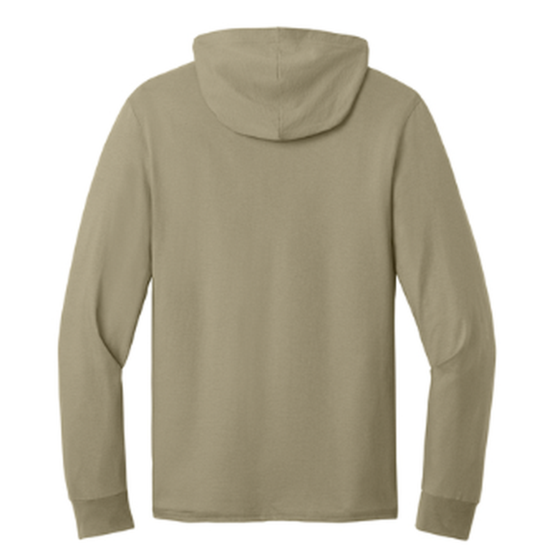NEW CAPELLA Jerzees Classics™ Unisex Cotton Long Sleeve Hooded T-Shirt - Khaki