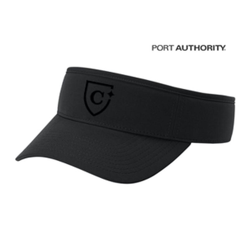NEW CAPELLA Port Authority® Poly Visor - Black