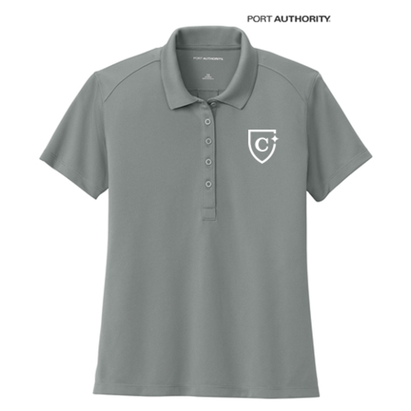 NEW CAPELLA Port Authority® Women’s Wearever Performance Pique Polo - Gusty Grey