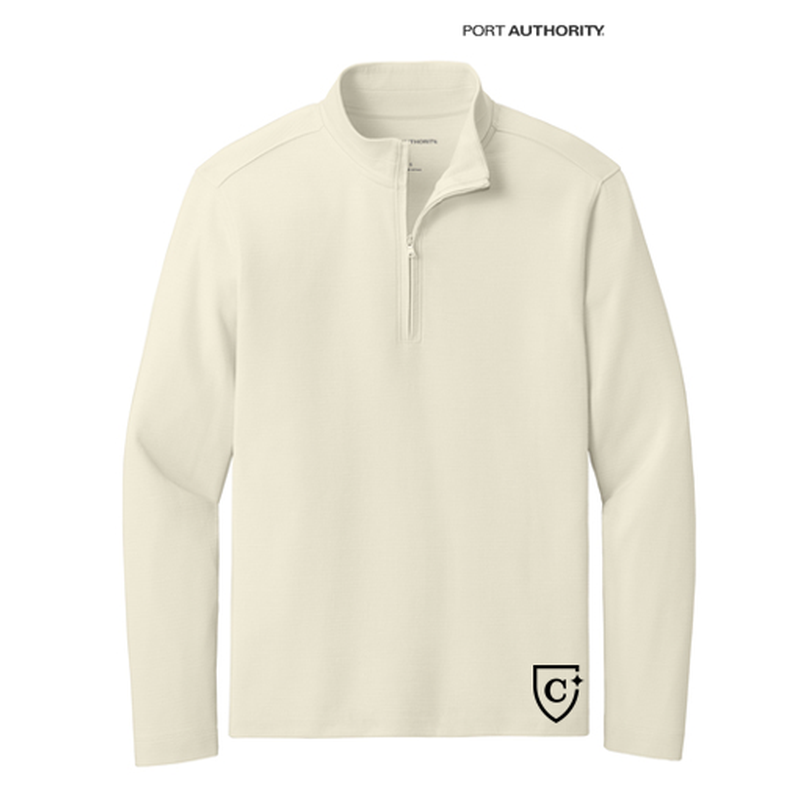 NEW CAPELLA Port Authority® Breakwater 1/4-Zip Pullover - Parchment