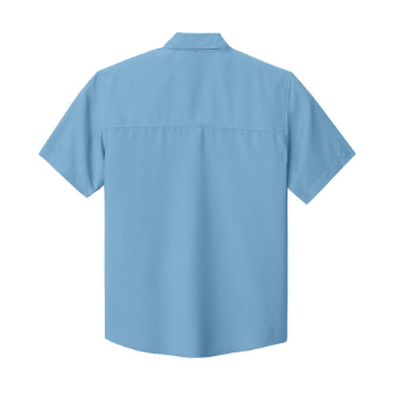 NEW CAPELLA Port Authority® Short Sleeve UV Dockside Shirt - Carolina Blue