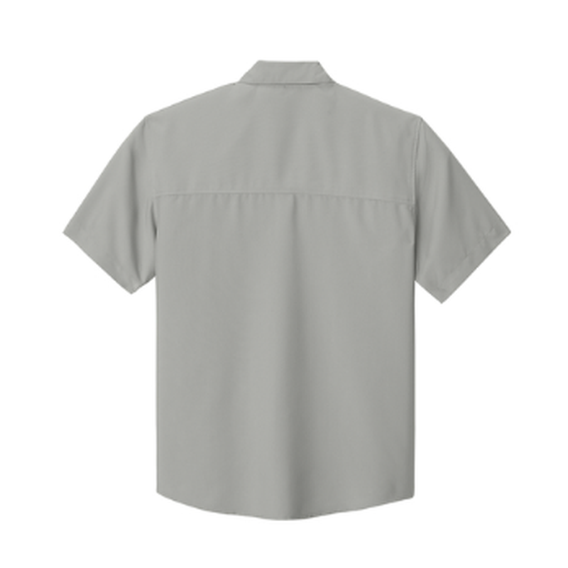 NEW CAPELLA Port Authority® Short Sleeve UV Dockside Shirt - Gusty Grey