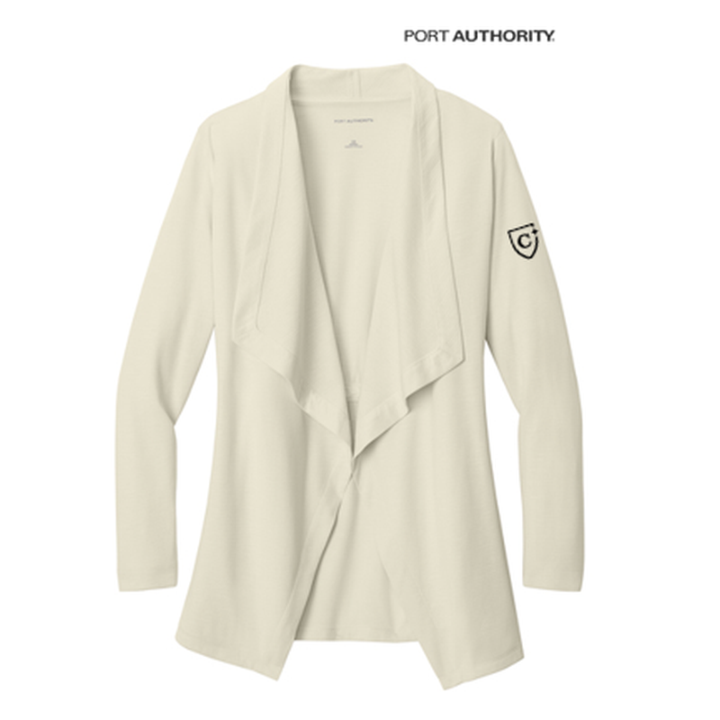NEW CAPELLA Port Authority® Women’s Breakwater Open Cardigan - Parchment