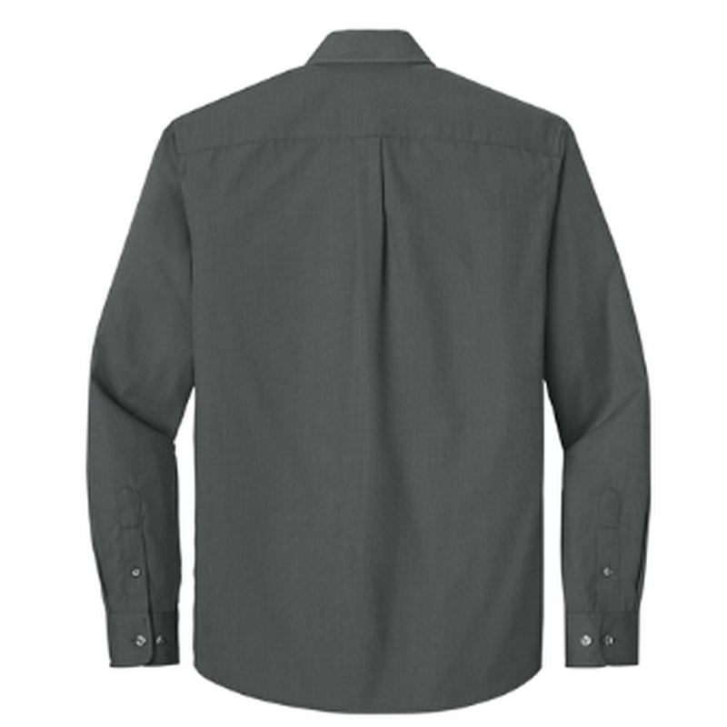 NEW CAPELLA Port Authority® Long Sleeve Nailhead Easy Care Shirt - Deep Black