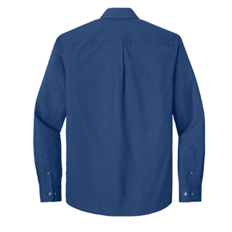 NEW CAPELLA Port Authority® Long Sleeve Nailhead Easy Care Shirt - Mediterranean Blue