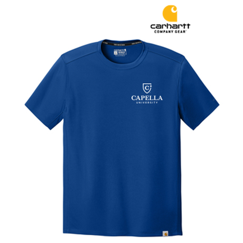 NEW CAPELLA Carhartt Force® Sun Defender™ Short Sleeve T-Shirt - Royal Glass Blue