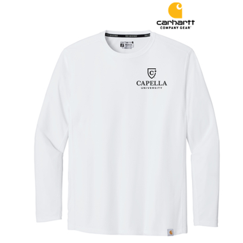 NEW CAPELLA Carhartt Force® Sun Defender™ Long Sleeve T-Shirt - White
