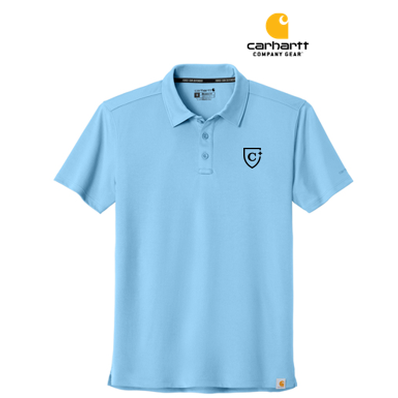 NEW CAPELLA Carhartt Force® Sun Defender™ Polo - Fresh Water Blue