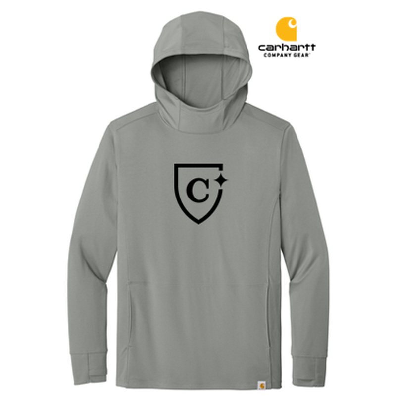 NEW CAPELLA Carhartt Force® Sun Defender™ Long Sleeve Hooded T-Shirt - Asphalt Grey
