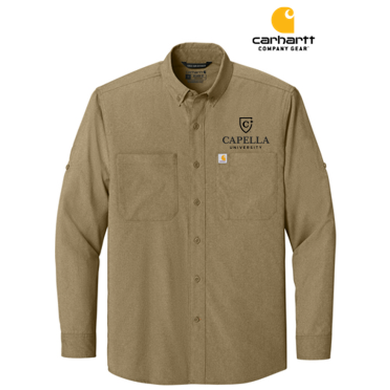 NEW CAPELLA Carhartt Force® Sun Defender™ Long Sleeve Shirt - Dark Khaki