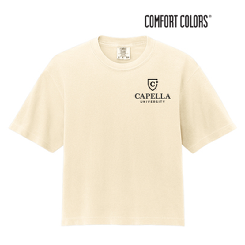 NEW CAPELLA Comfort Colors® Women’s Heavyweight Boxy Tee - Ivory