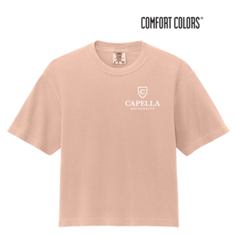 NEW CAPELLA Comfort Colors® Women’s Heavyweight Boxy Tee - Peachy