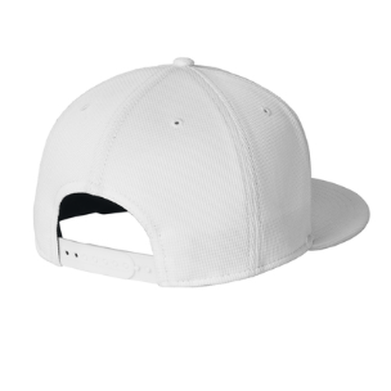 NEW CAPELLA New Era® Pivot Flat Bill Snapback Cap - White