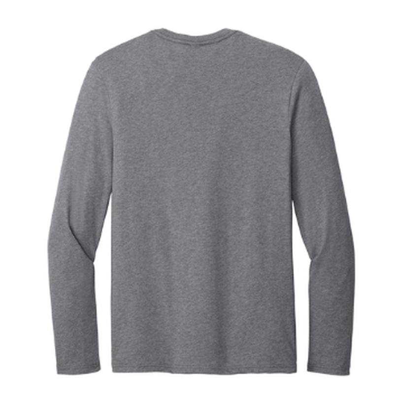NEW CAPELLA District® Perfect Weight® CVC Long Sleeve Tee (10-in logo) - Graphite Heather