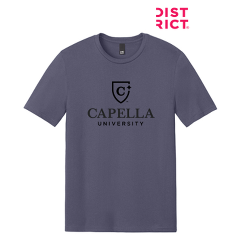 NEW CAPELLA District® Perfect Weight® CVC Tee (10-in logo) - Elderberry