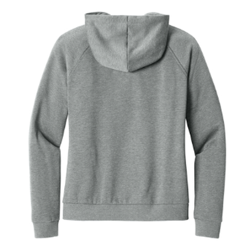 NEW CAPELLA Allmade® Women’s Organic CVC Fleece Full-Zip Hoodie (2.5-in logo) - Aluminum Grey Heather