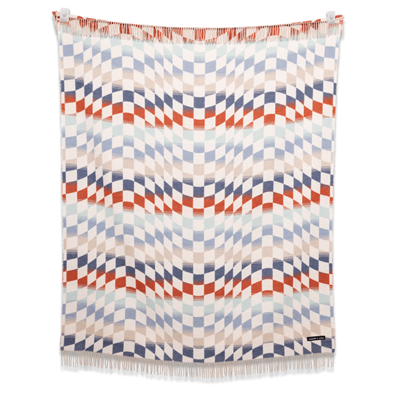 CAPELLA Checkered Blanket - Oceanside
