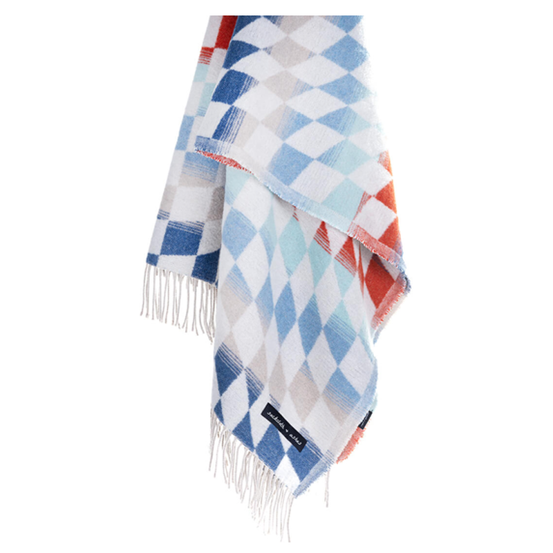 CAPELLA Checkered Blanket - Oceanside