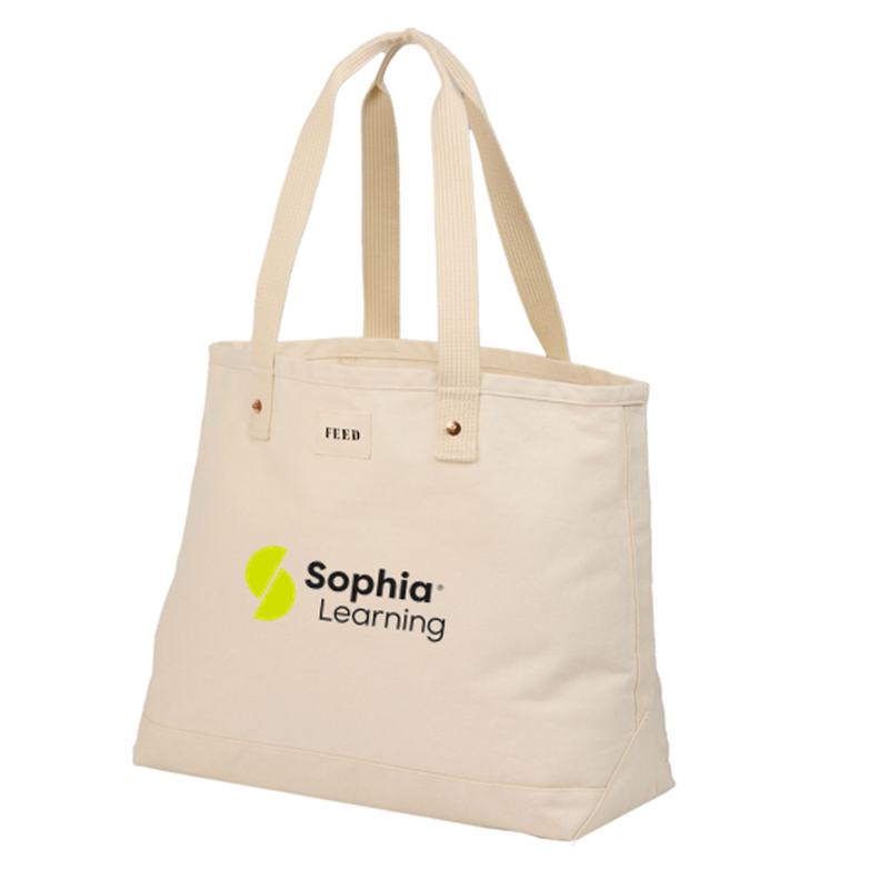 SOPHIA FEED Organic Cotton Weekend Tote - NATURAL