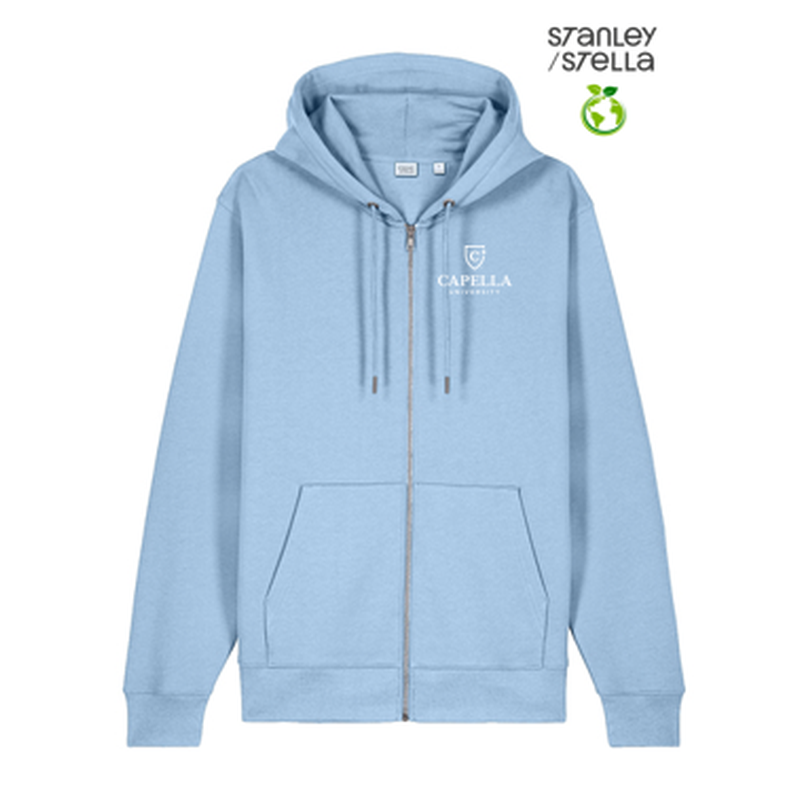 NEW CAPELLA Stanley/Stella Unisex Cultivator 2.0 Full-Zip Hooded Sweatshirt - Blue Soul