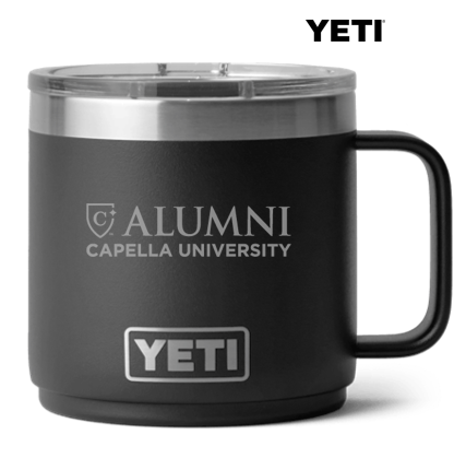 ALUMNI CAPELLA YETI RAMBLER 14 OZ MUG WITH MAGSLIDER LID - Black